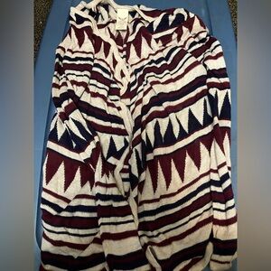 Tribal Pattern Knit Cardigan